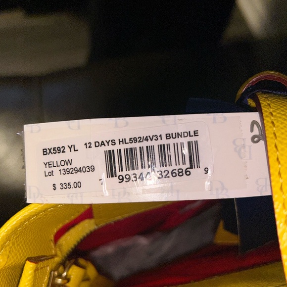 BNWT Dooney & Bourke Yellow Bag with Matching Wallet Bundle - Picture 3 of 3